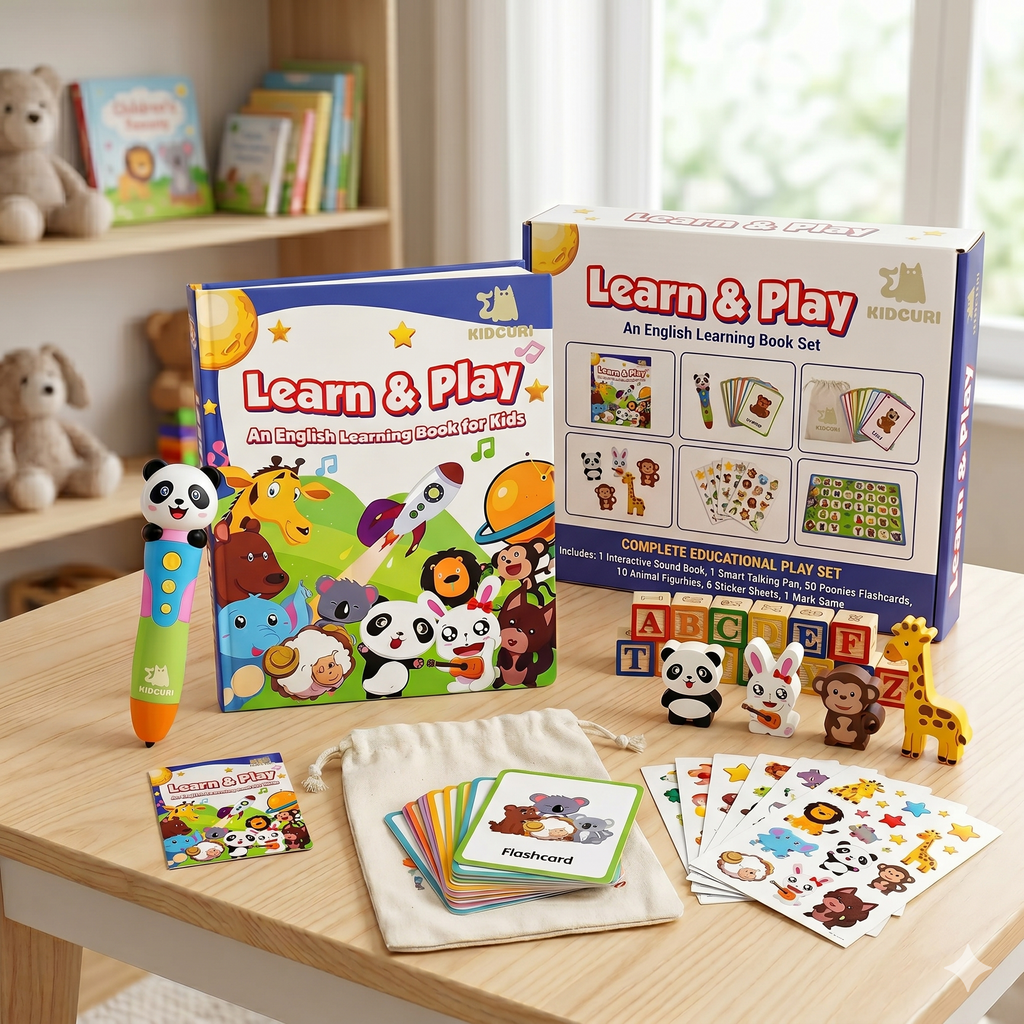 KidCuri Screen-Free Smart Book(1–5 Years)