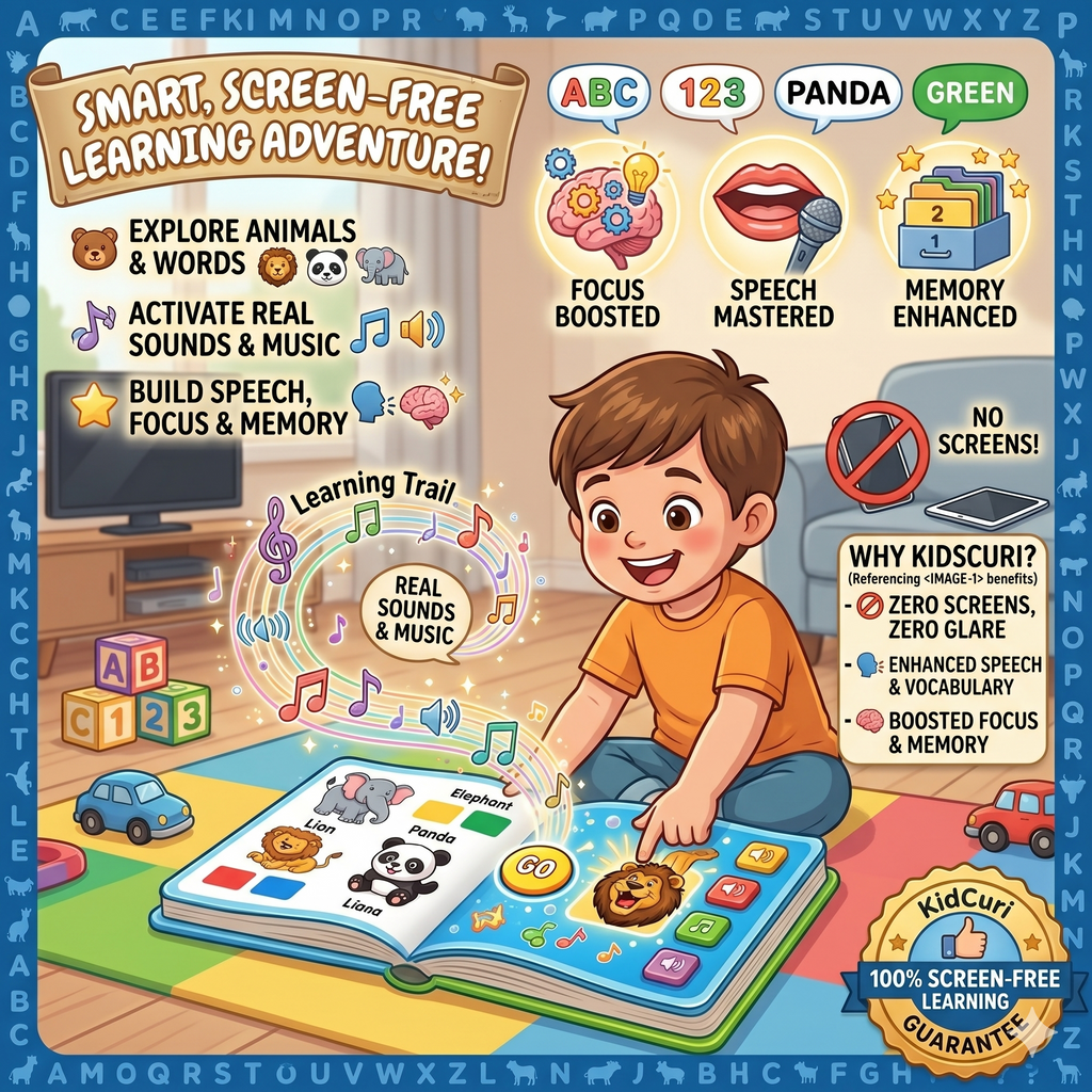 KidCuri Screen-Free Smart Book(1–5 Years)